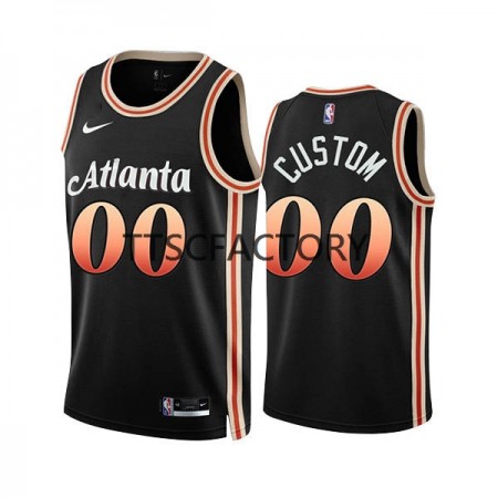 Atlanta Hawks Custom Nike 2022-23 City Edition Musta Miesten Pelipaidat Swingman